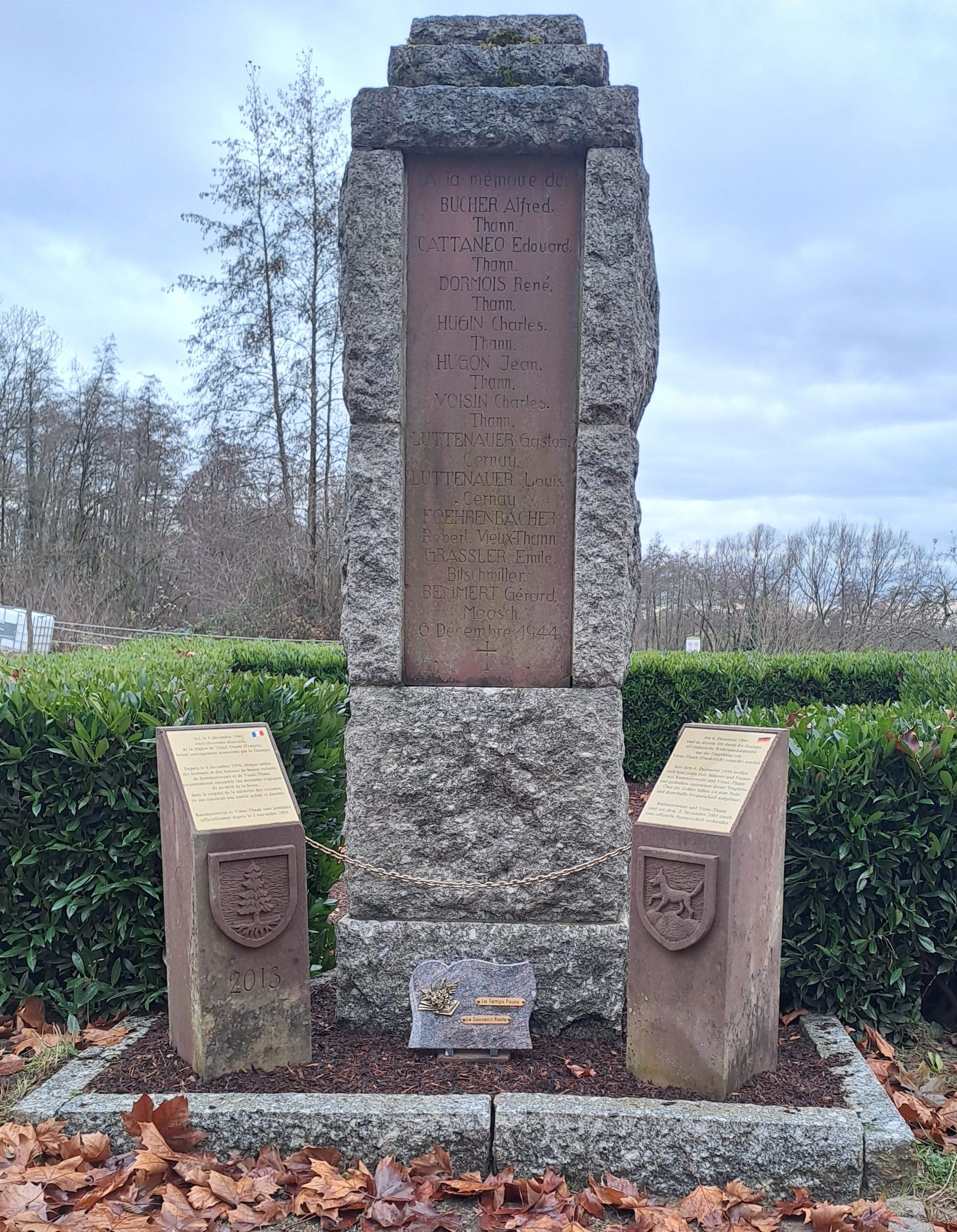 Gedenkveranstaltung Französische Widerstandskämpfer von 1944