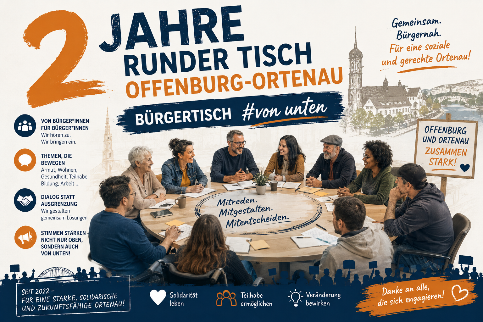 2 Jahre Runder Tisch Offenburg-Ortenau – Bürgertisch #von unten